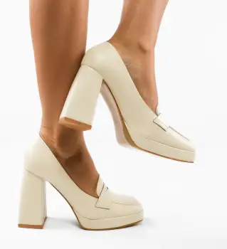 Pantofi dama Elino Bej imagine