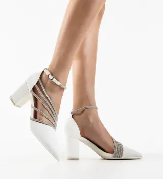 Pantofi dama Elitis Albi imagine