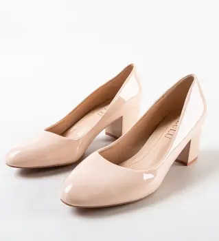 Pantofi dama Emrys Bej 2 imagine