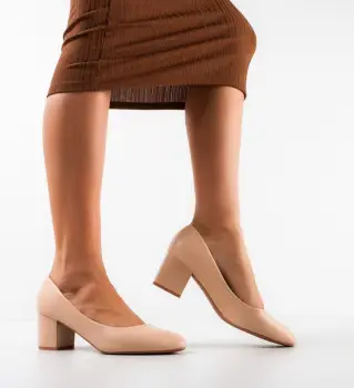 Pantofi dama Emrys Bej 3 imagine