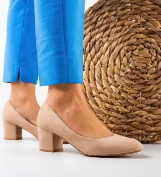 Pantofi dama Emrys Bej imagine