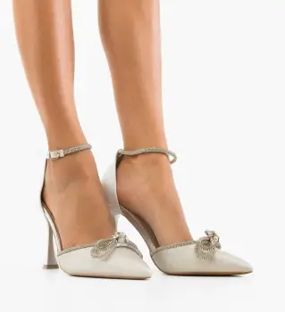 Pantofi dama Entrange Argintii imagine