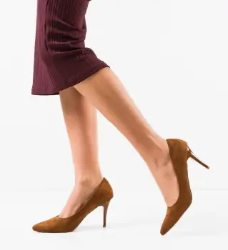 Pantofi dama Erife Camel imagine