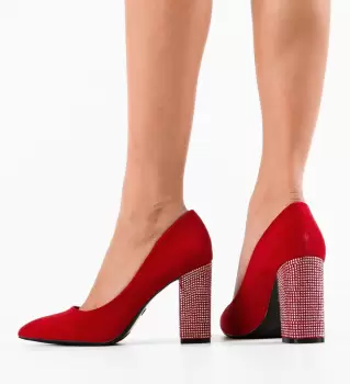 Pantofi dama Evely Rosii imagine