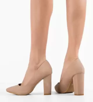 Pantofi dama Faisal Bej imagine