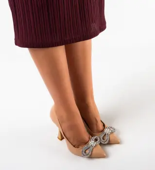 Pantofi dama Famaz Bej imagine