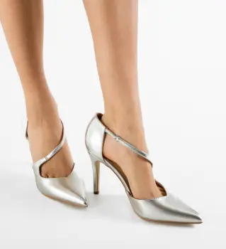 Pantofi dama Felipe Argintii imagine