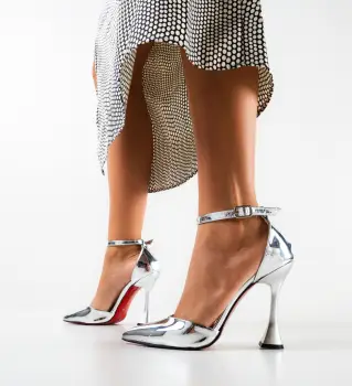 Pantofi dama Ferez Argintii imagine