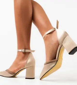 Pantofi dama Filme Bej imagine