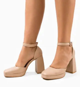 Pantofi dama Flynn Nude imagine