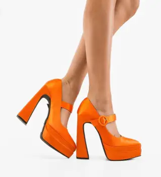 Pantofi dama Fobol Portocalii imagine
