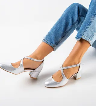 Pantofi dama Fresh Argintii imagine