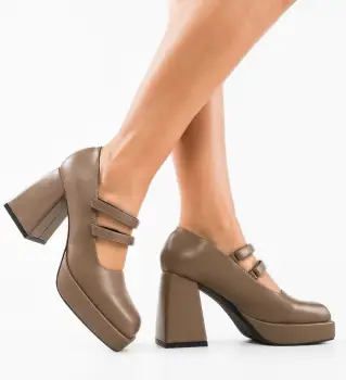Pantofi dama Freyja Khaki imagine