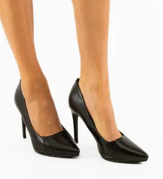 Pantofi dama Gafre Negre imagine