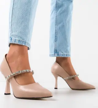 Pantofi dama Gaviro Bej imagine
