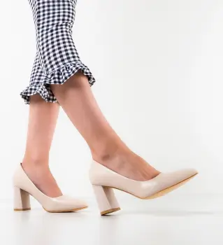 Pantofi dama Gemide Bej imagine