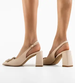 Pantofi dama Gentalya Bej imagine