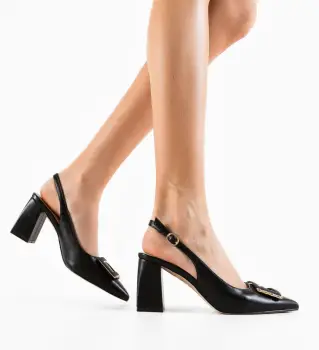 Pantofi dama Gentalya Negre imagine