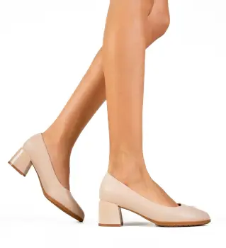 Pantofi dama Gintha Bej imagine