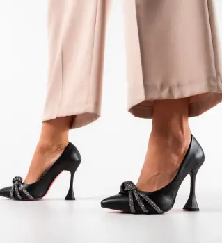 Pantofi dama Gles Negri imagine