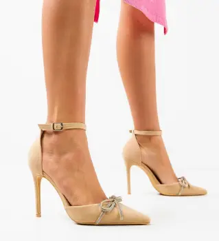 Pantofi dama Gloves Bej imagine