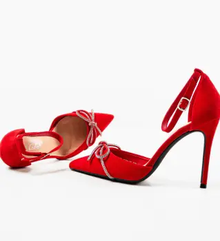 Pantofi dama Gloves Rosii imagine