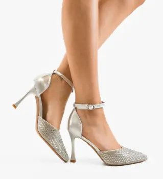 Pantofi dama Goldie Argintii imagine