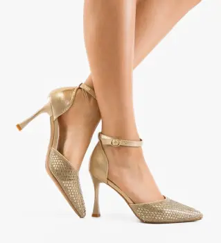 Pantofi dama Goldie Aurii imagine