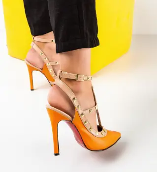 Pantofi dama Habile Portocalii imagine