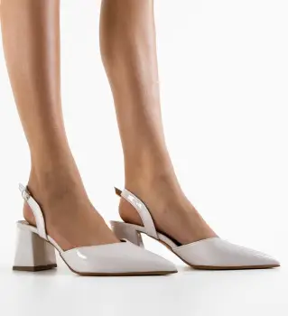 Pantofi dama Hagra Alb imagine