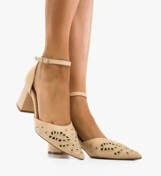 Pantofi dama Hahey Bej imagine