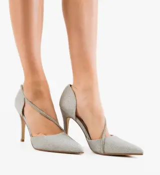 Pantofi dama Hande Argintii imagine