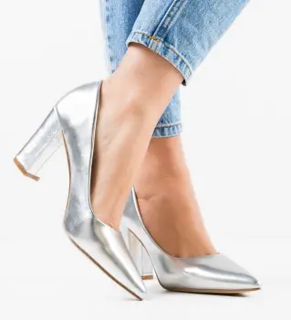 Pantofi dama Haney Argintii imagine
