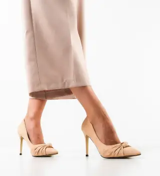 Pantofi dama Hartley Bej imagine