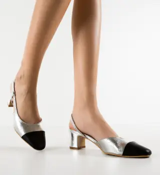 Pantofi dama Hauka Argintii imagine