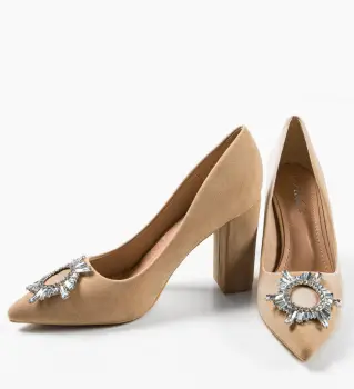 Pantofi dama Hebebe Bej imagine