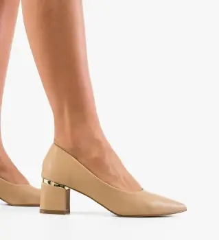 Pantofi dama Helen Bej imagine