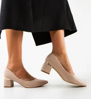Pantofi dama Helen Bej imagine