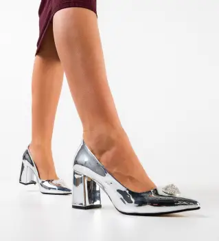 Pantofi dama Helsink Argintii imagine