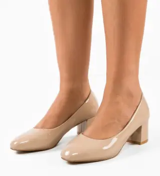 Pantofi dama Hess Bej imagine