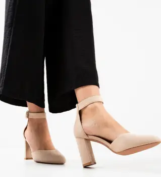 Pantofi dama Horn Bej imagine