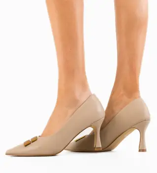 Pantofi dama Jaxy Bej 2 imagine