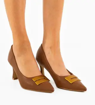 Pantofi dama Jaxy Camel imagine