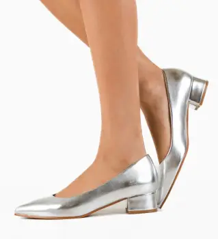 Pantofi dama Jejana Argintii imagine
