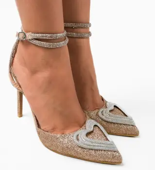 Pantofi dama Jeuness Aurii 2 imagine