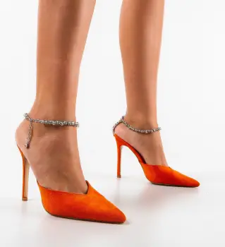 Pantofi dama Jole Portocalii imagine