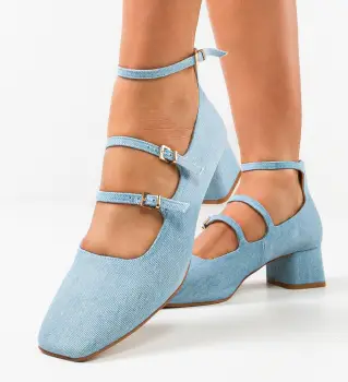 Pantofi dama Jona Albastri imagine