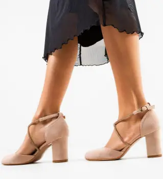 Pantofi dama Jonak Bej imagine