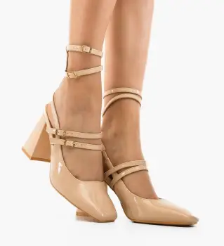 Pantofi dama Jorja Bej imagine