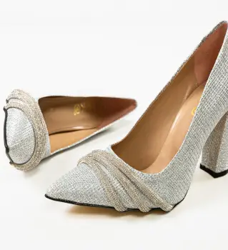 Pantofi dama Jusyne Argintii imagine